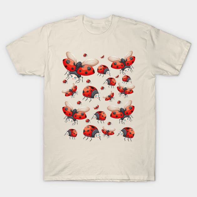 Cute Ladybug Design Is a Cool Ladybug T-Shirt by Estrytee